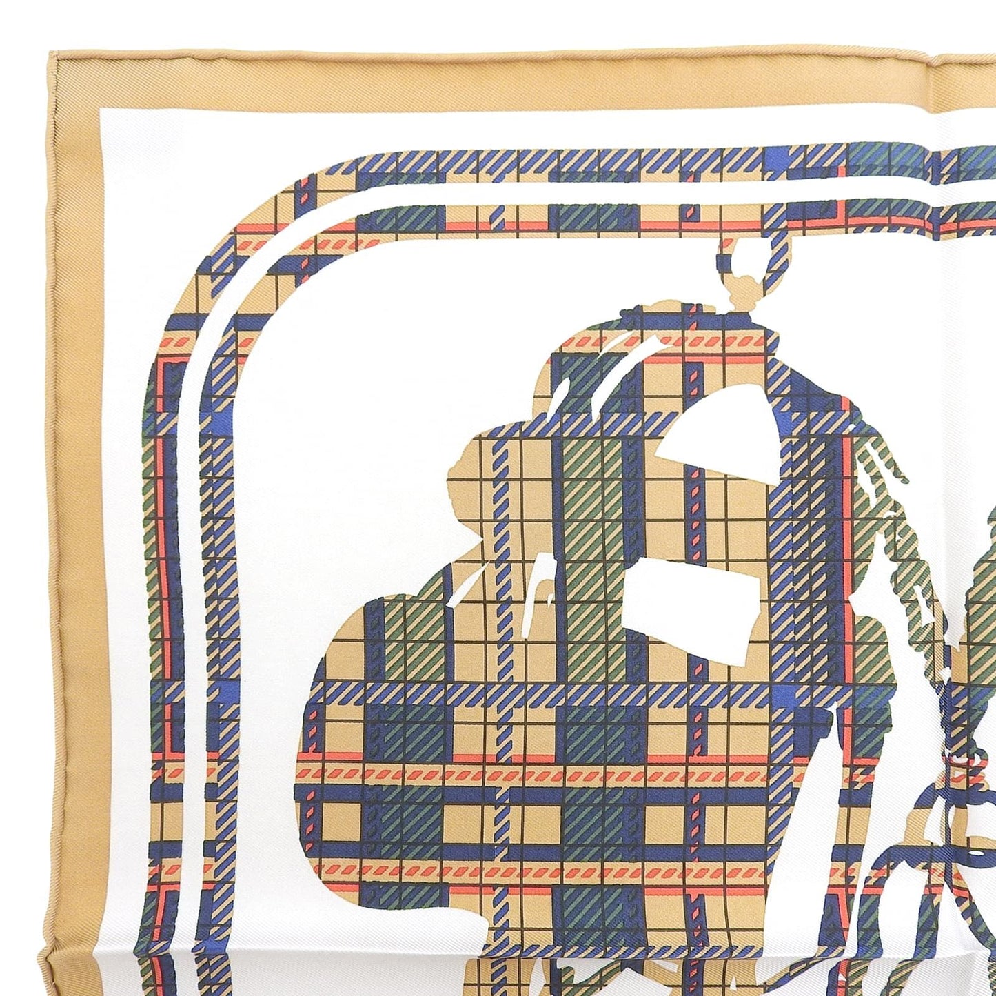 Hermes Carre 45 Brides de Gala Ceremonial Bridle Silk 100% Scarf Multi — view 2