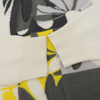 Hermes Cashmere Puzzle Floral Knit Sweater Ivory — view 5