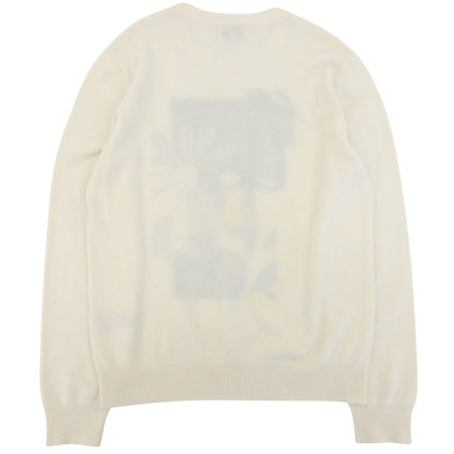 Hermes Cashmere Puzzle Floral Knit Sweater Ivory — view 2