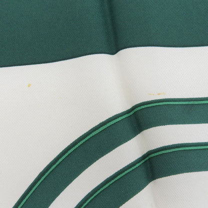 Hermes Carre 90 Brides de Gala Ceremonial Bridle Silk 100% Scarf Green Multi — view 9