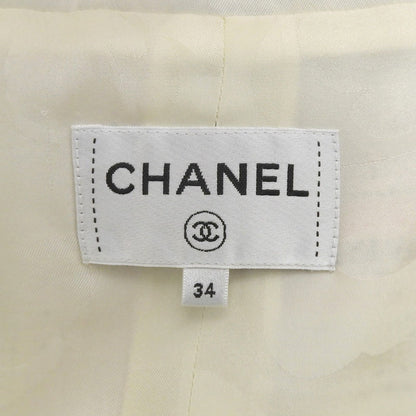 Chanel Cotton Asymmetric CC Logo Buttoned Tweed Skirt Multi 34 — view 5