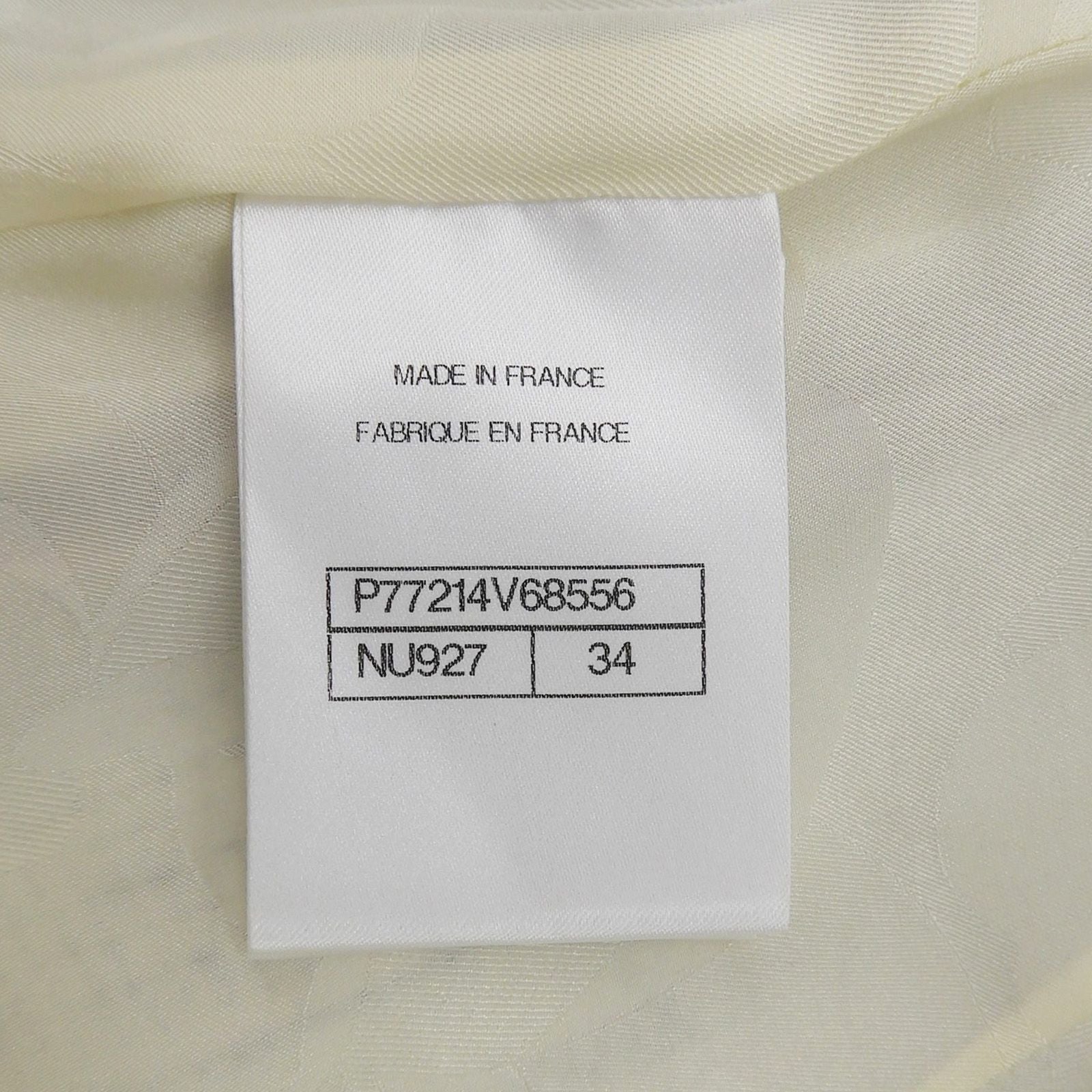 Chanel Cotton Asymmetric CC Logo Buttoned Tweed Skirt Multi 34 — view 6