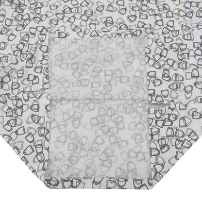 Hermes Cotton 100% Etrier Stirrup Pattern Crew Neck Short Sleeve T-Shirt White — view 6