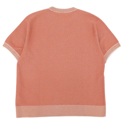 Dior Cotton Logo Summer Short Sleeve Knit Orange White XL Sweater — view 2