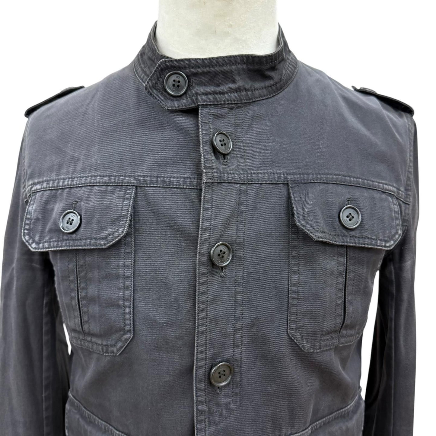Dior Homme Eddie Slimane the Prest Era Safari Jacket Charcoal 44 — view 2