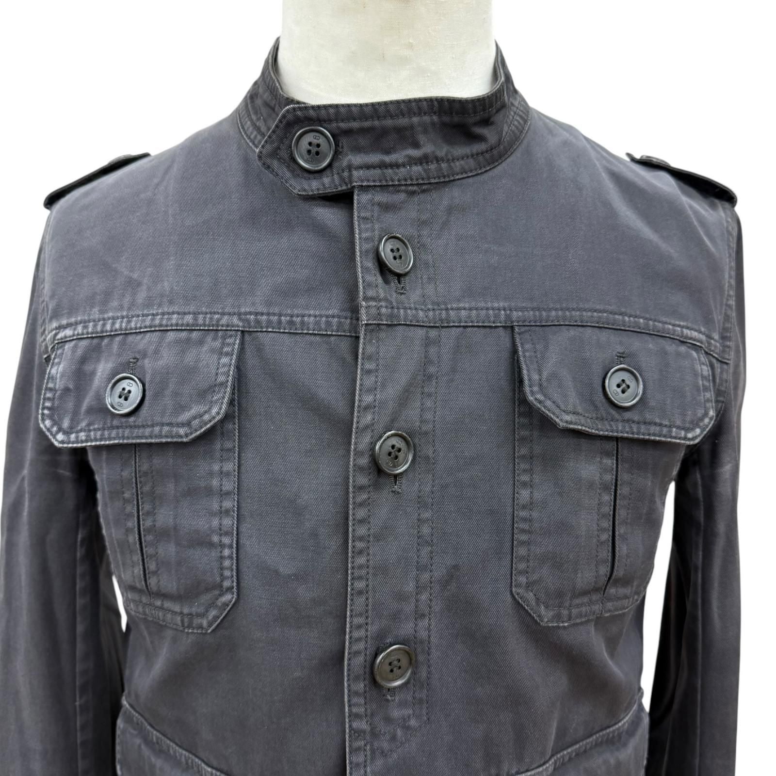 Dior Homme Eddie Slimane the Prest Era Safari Jacket Charcoal 44 — view 2