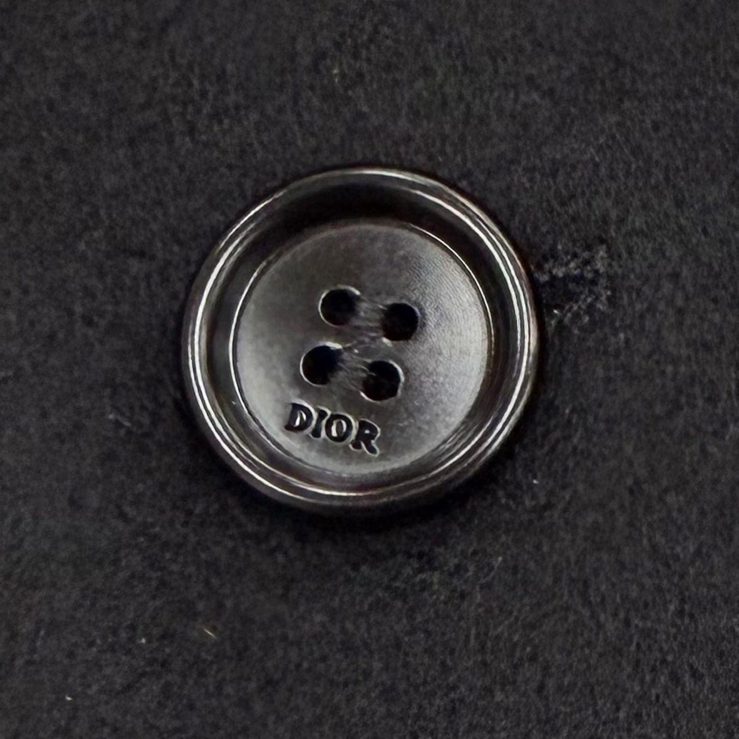 Dior Homme Cashmere Logo Button Single Jacket Tailored Black 44 — view 6