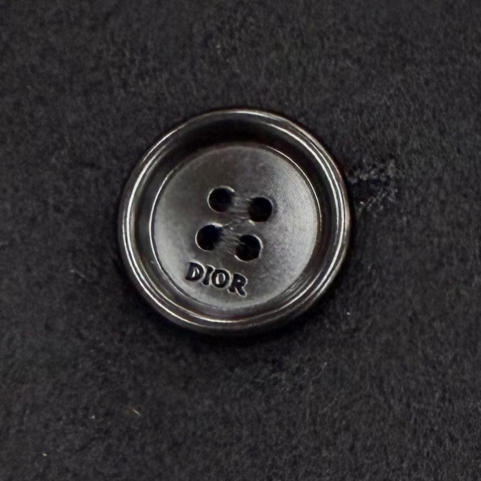 Dior Homme Cashmere Logo Button Single Jacket Tailored Black 44 — view 6