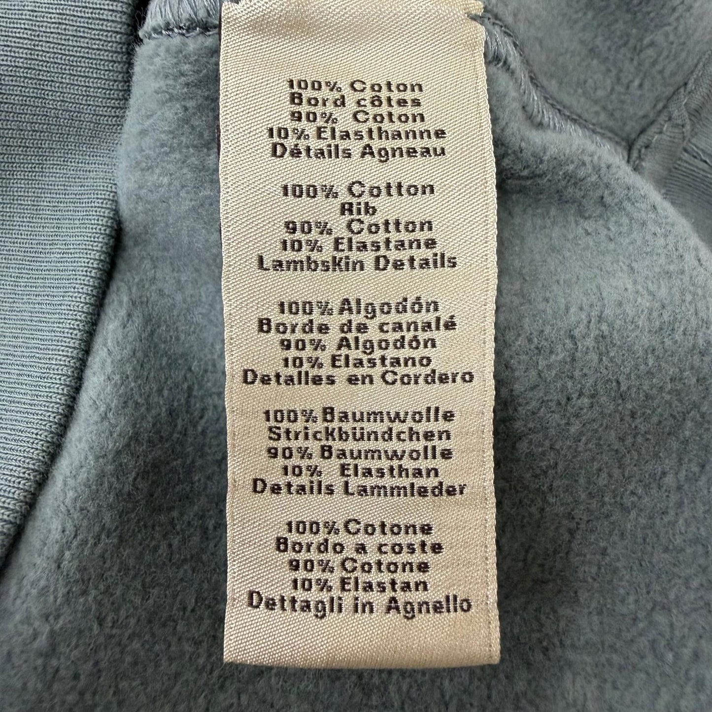 Hermes Puzzle Lambskin Patch Cotton 100% Crew Neck Sweatshirt Shirt Green — view 8