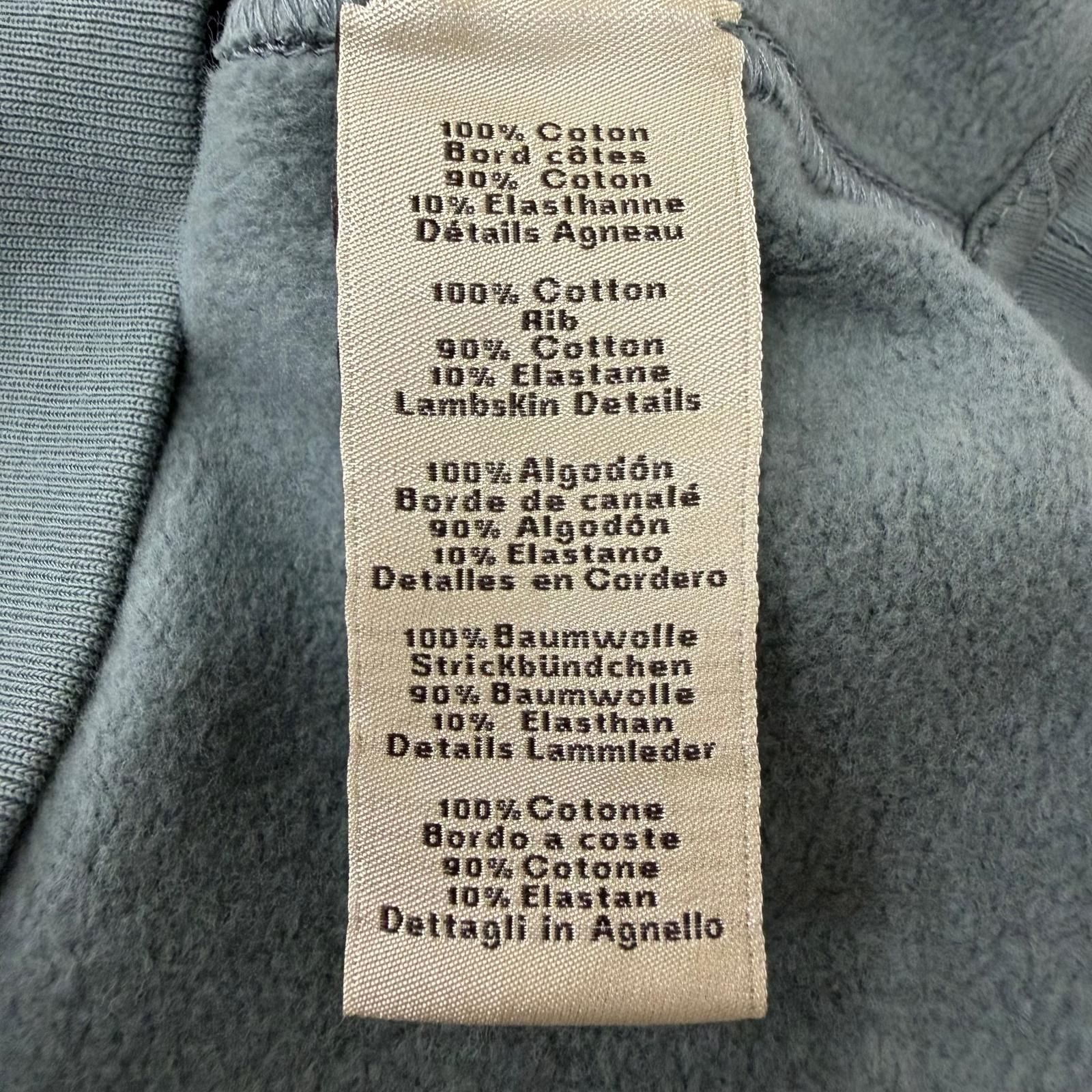 Hermes Puzzle Lambskin Patch Cotton 100% Crew Neck Sweatshirt Shirt Green — view 8