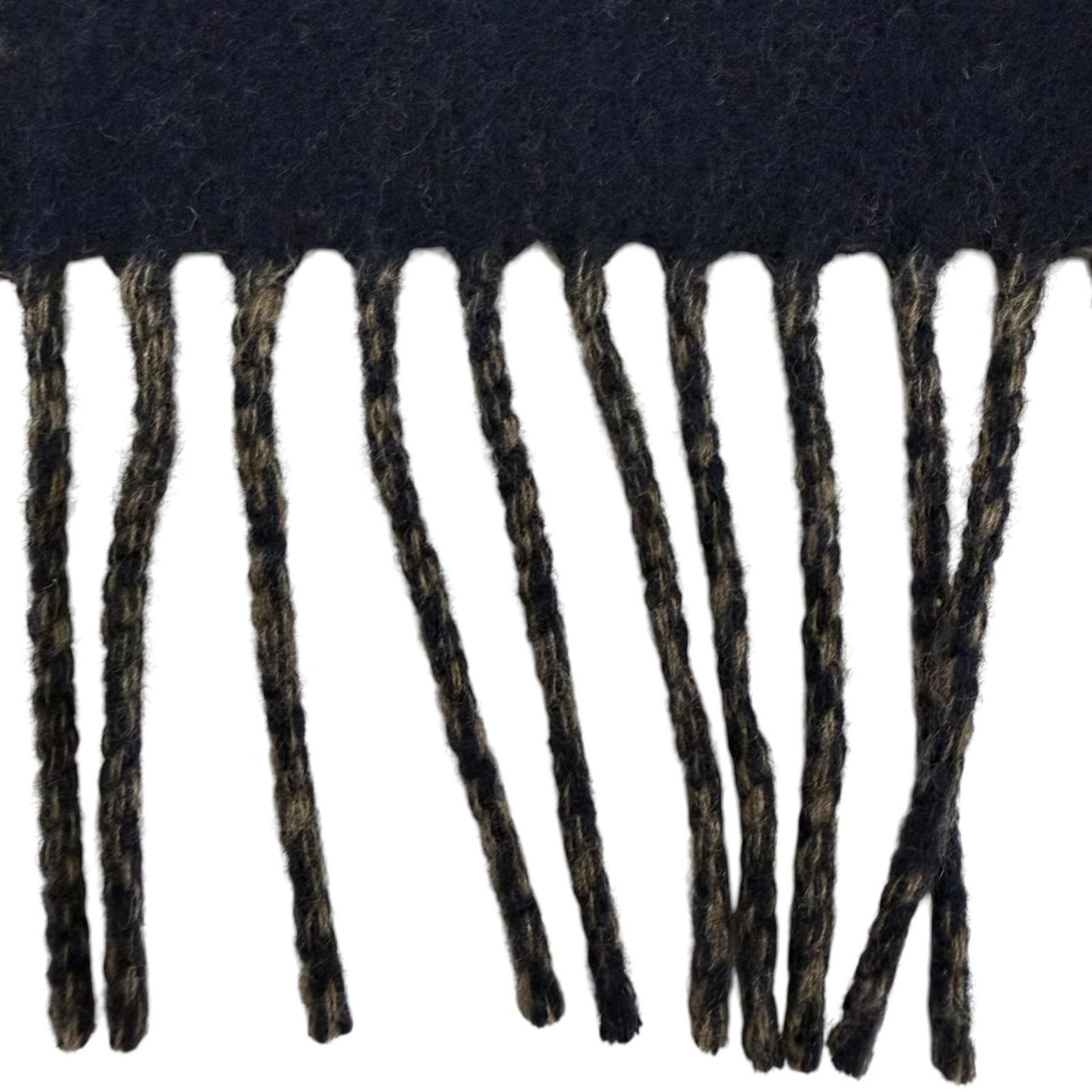 Hermes Brid Gala Cashmere Clou de Selle Embroidery Fringe Scarf Marine Etoupe — view 6