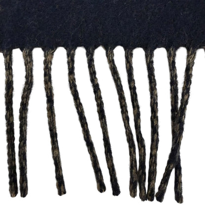 Hermes Brid Gala Cashmere Clou de Selle Embroidery Fringe Scarf Marine Etoupe — view 6