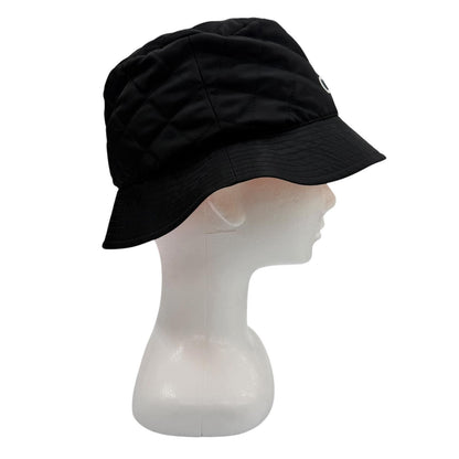 Celine Logo Print Quilted Batting Hat Bucket Hat Black Orange — view 4