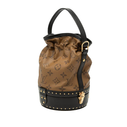 Louis Vuitton Monogram Reverse Petit Noet Trunk 2-Way Shoulder Bag Brown Black — view 2