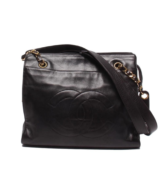 Chanel Chain Tote Lambskin Gold