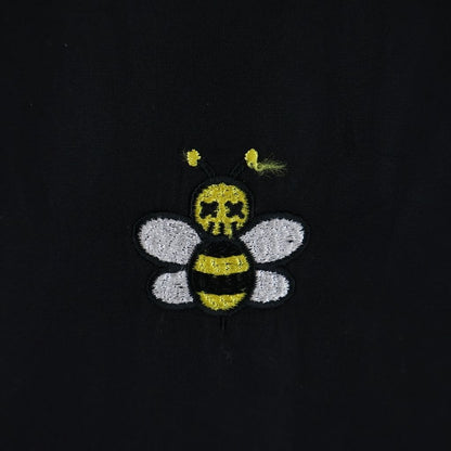 Dior Kaws Bee Embroidery Long Sleeve Dress Shirt Black — view 6