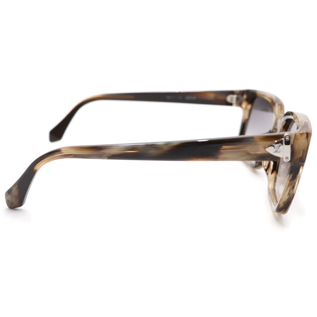 Louis Vuitton LV Glide Square Sunglasses Brown Friends ns bull Silver Eyewear — view 3