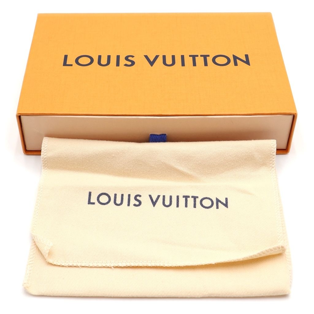 Louis Vuitton Monogram Coin Holder N°7 Va bro Fragmentke Card Case Brown Blue — view 6