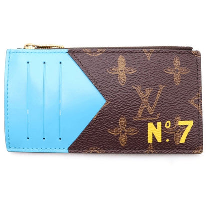 Louis Vuitton Monogram Coin Holder N°7 Va bro Fragmentke Card Case Brown Blue — view 2