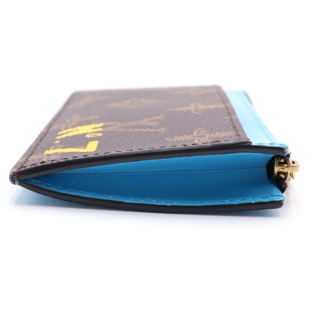 Louis Vuitton Monogram Coin Holder N°7 Va bro Fragmentke Card Case Brown Blue — view 3