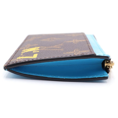 Louis Vuitton Monogram Coin Holder N°7 Va bro Fragmentke Card Case Brown Blue — view 3