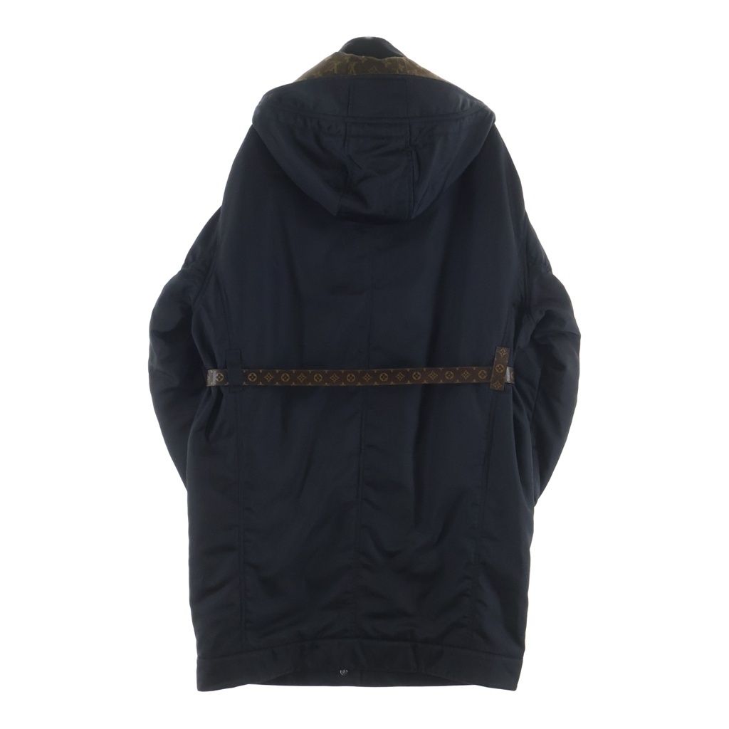 Louis Vuitton Monogram Lining Nylon Leather Patch per Dead Ohlin Coat Black — view 2