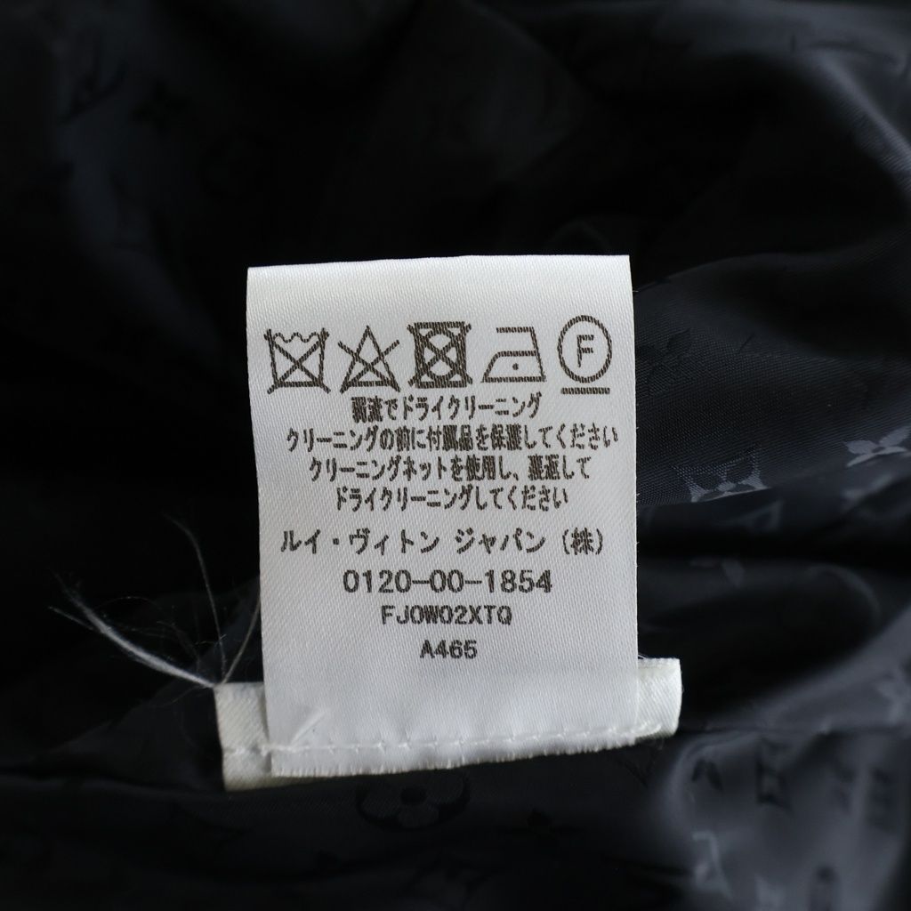 Louis Vuitton Monogram Lining Nylon Leather Patch per Dead Ohlin Coat Black — view 8