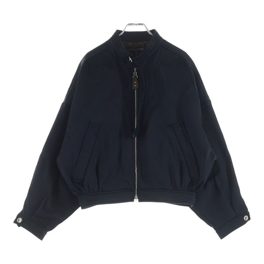 Louis Vuitton Bulldi Satin Bomber Jacket Zip Acete yon Black