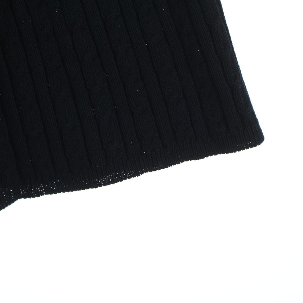 Prada Sleeveless Knit Dress Bisco Calf Yon Polyester Black — view 5