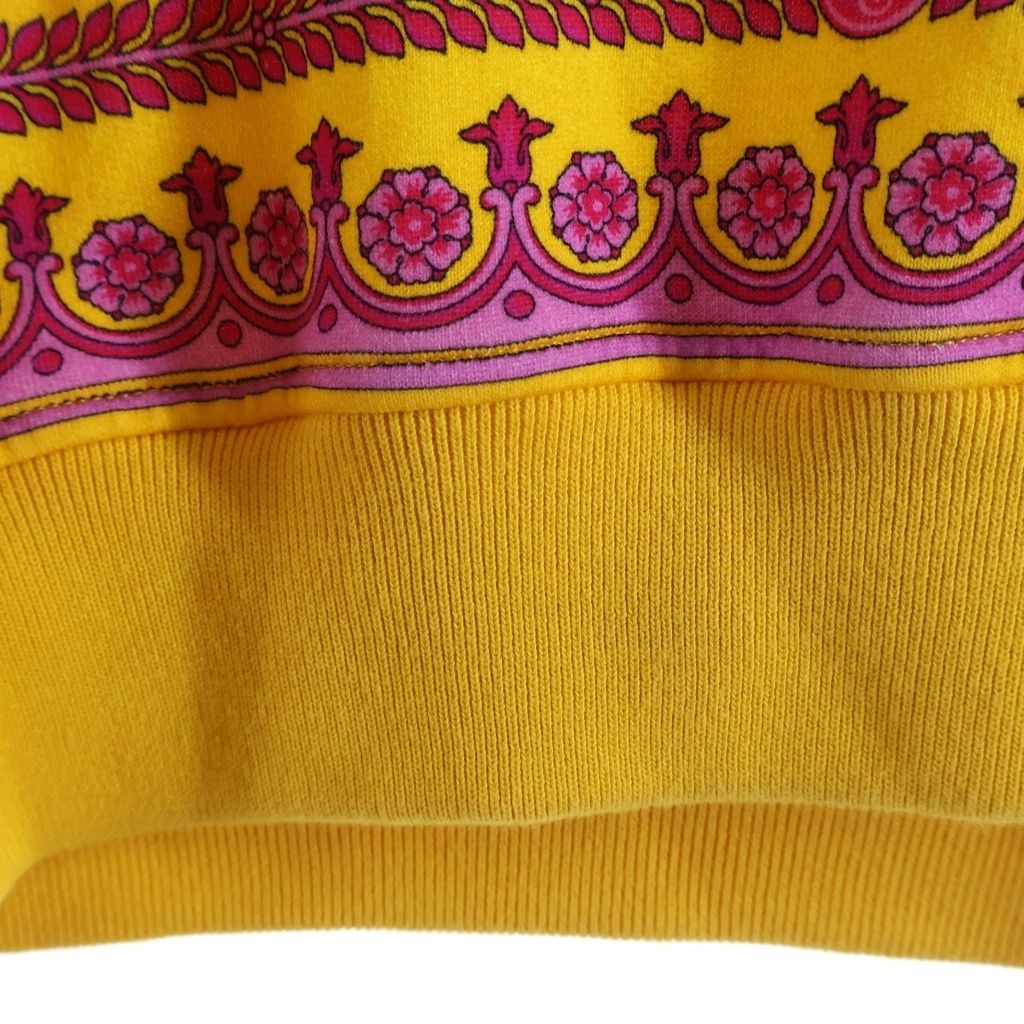Versace Barocco Pattern All Over Pullover Hoodie in Pink Blue — view 5