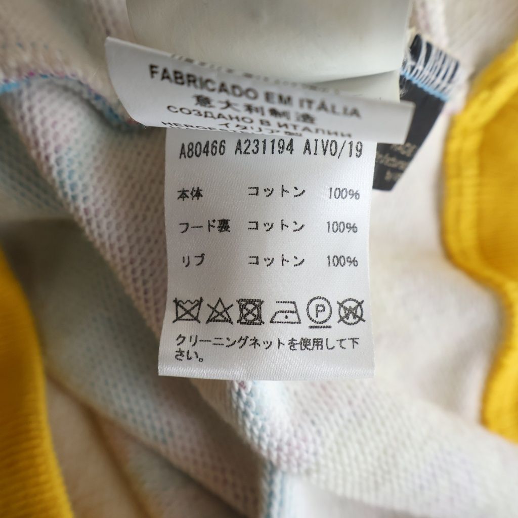 Versace Barocco Pattern All Over Pullover Hoodie in Pink Blue — view 7