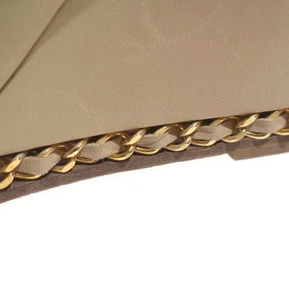 Chanel Chain Leather Beige 36 Heels — view 6