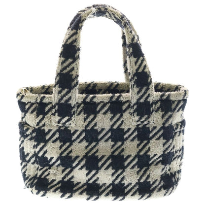 Miu Miu Check 2-Way Handbag Black White — view 2