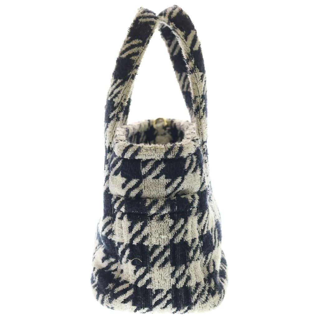 Miu Miu Check 2-Way Handbag Black White — view 3