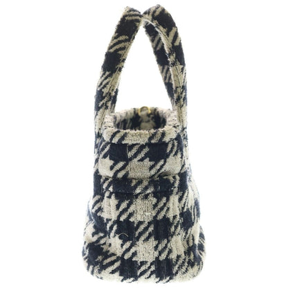 Miu Miu Check 2-Way Handbag Black White — view 3