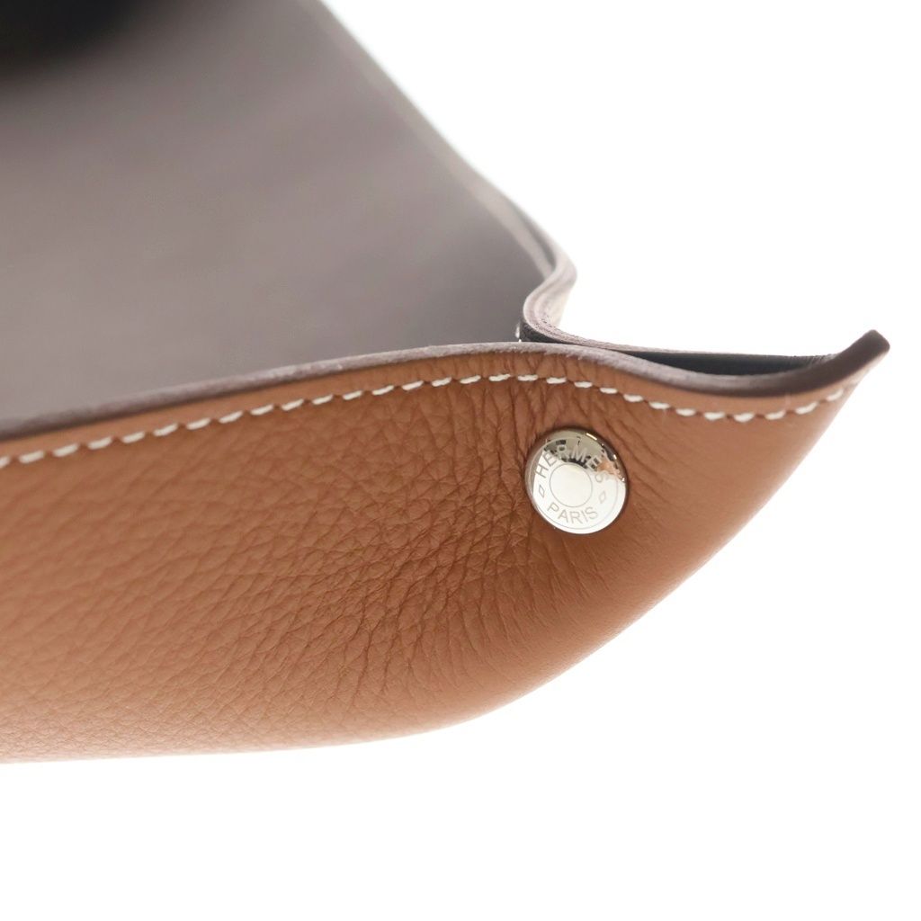 Hermes Vido Shu Leather Case Brown — view 5