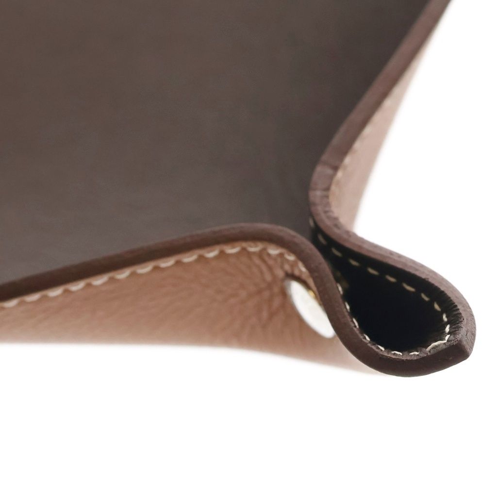 Hermes Vido Shu Leather Case Brown — view 6