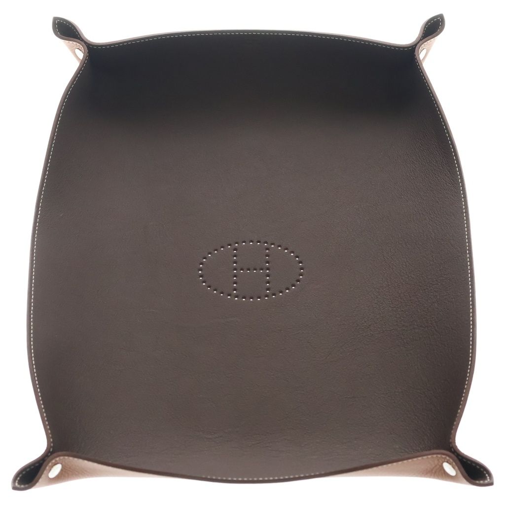 Hermes Vido Shu Leather Case Brown