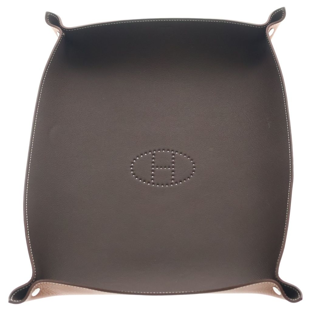 Hermes Vido Shu Leather Case Brown