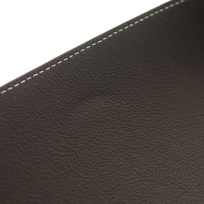 Hermes Vido Shu Leather Case Brown — view 6
