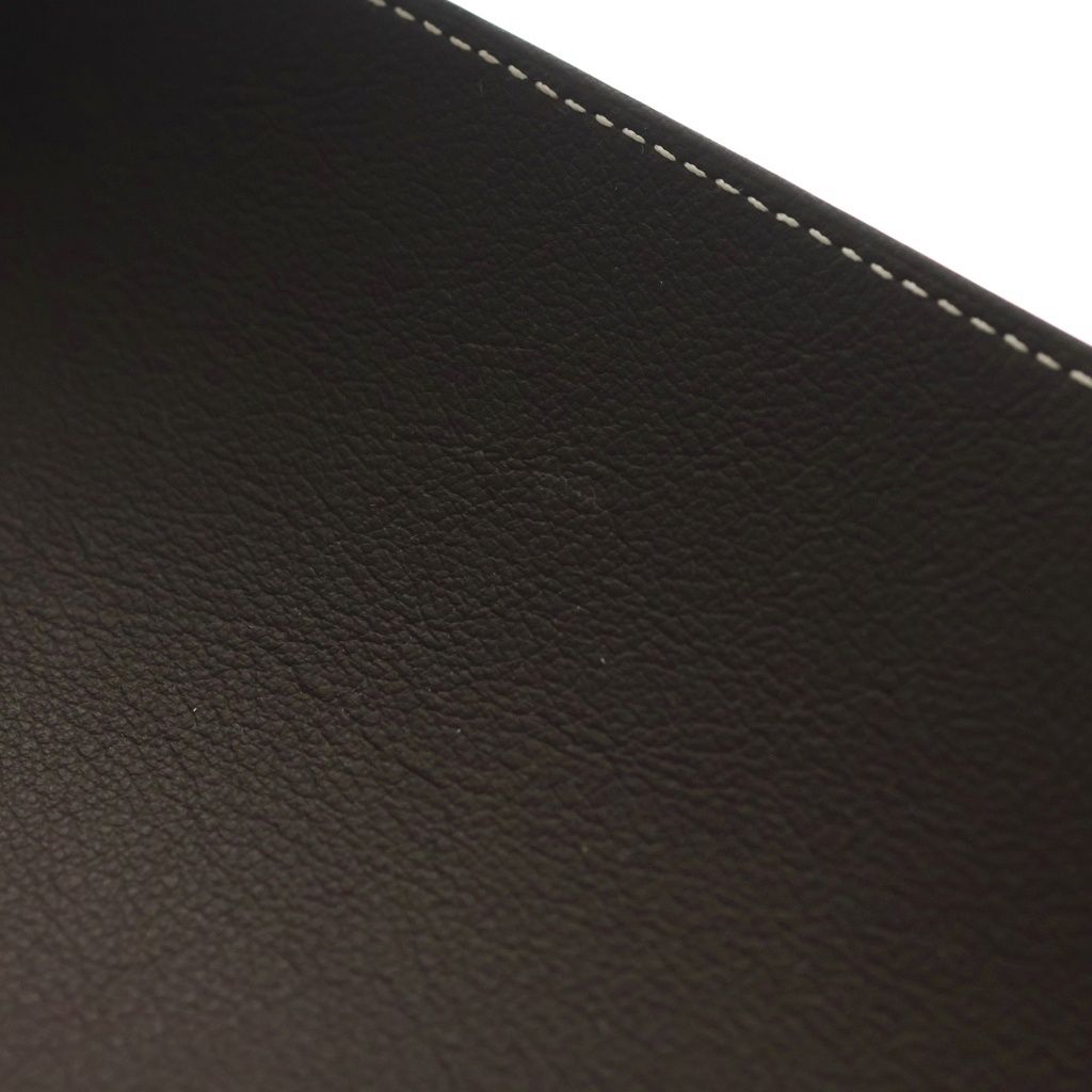 Hermes Vido Shu Leather Case Brown — view 7