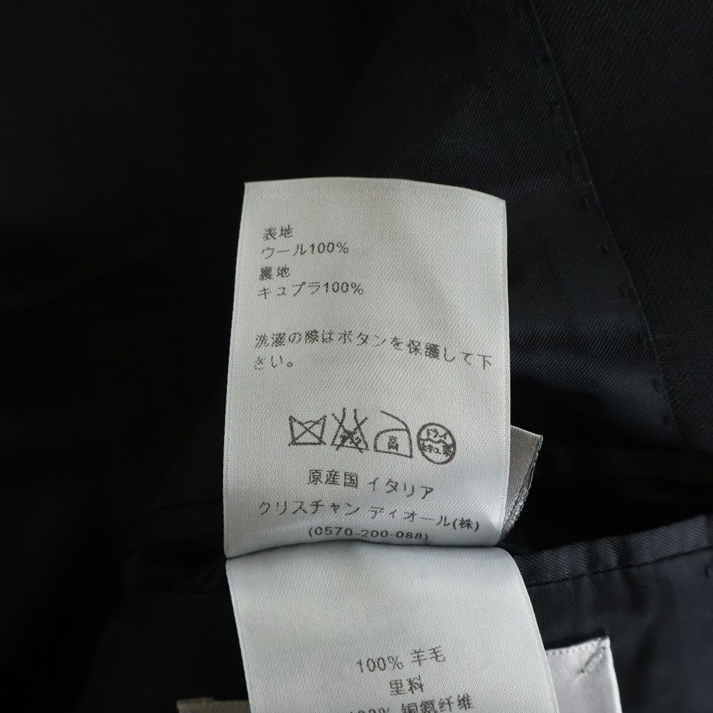 Dior Homme Zip Wool Tailored Jacket Black — view 8