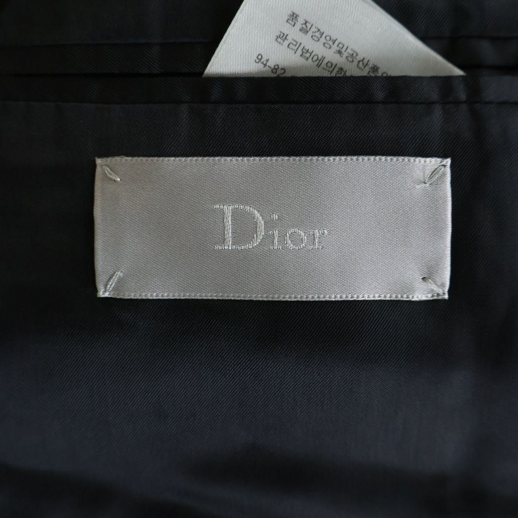 Dior Homme Zip Wool Tailored Jacket Black — view 7