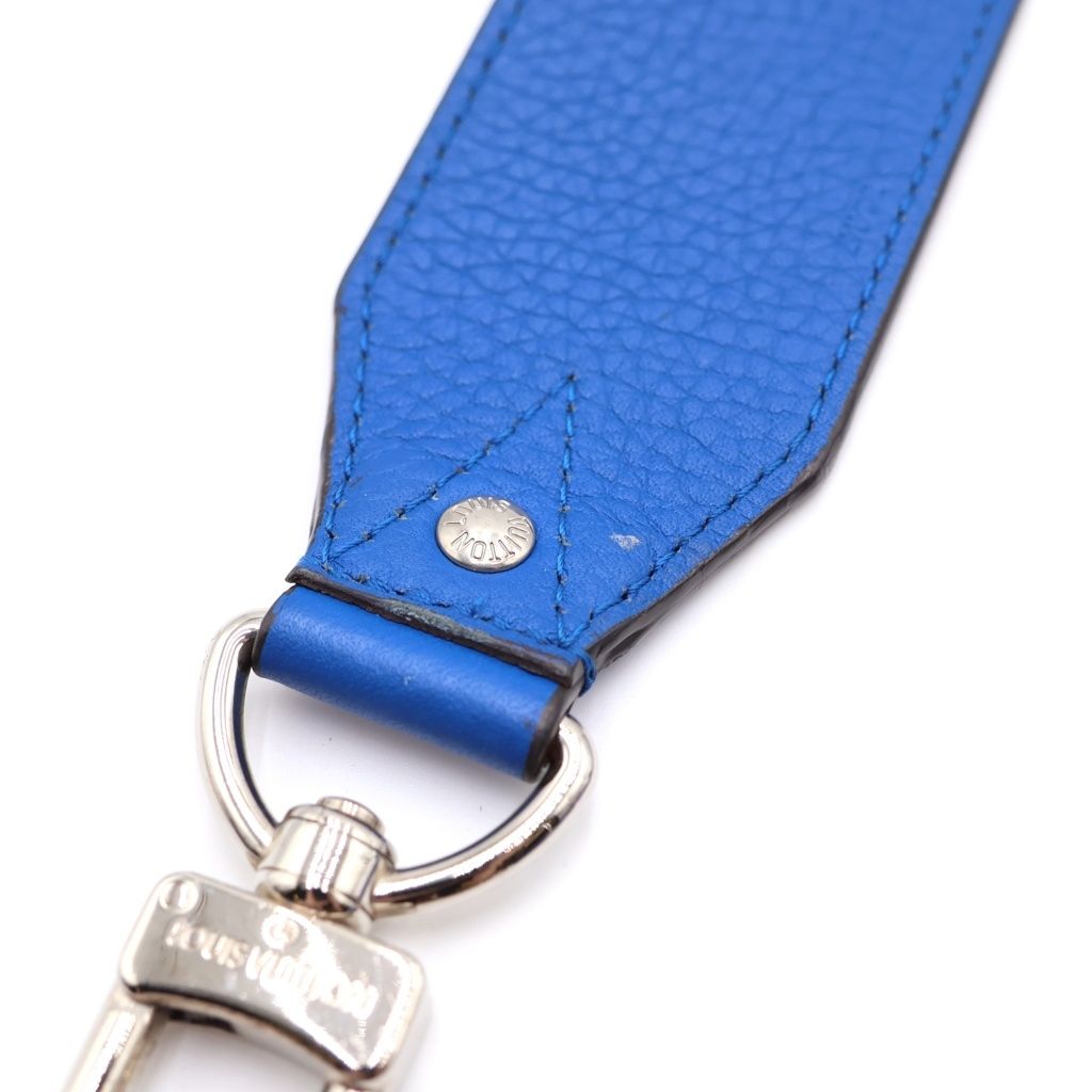 Louis Vuitton Taurillon Leather Logo Shoulder Truck Blue — view 6