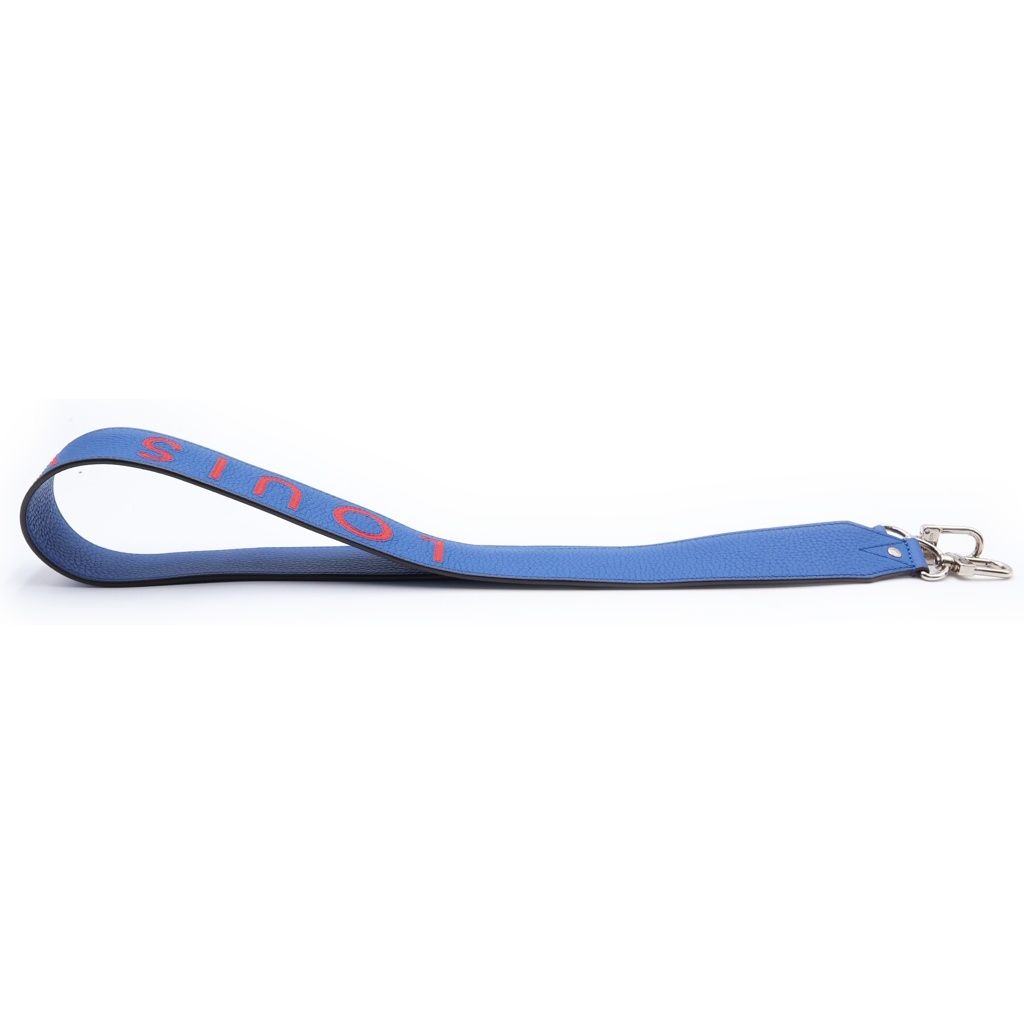 Louis Vuitton Taurillon Leather Logo Shoulder Truck Blue — view 4