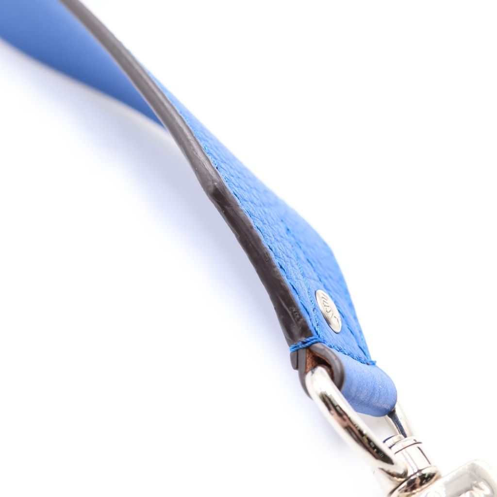 Louis Vuitton Taurillon Leather Logo Shoulder Truck Blue — view 5