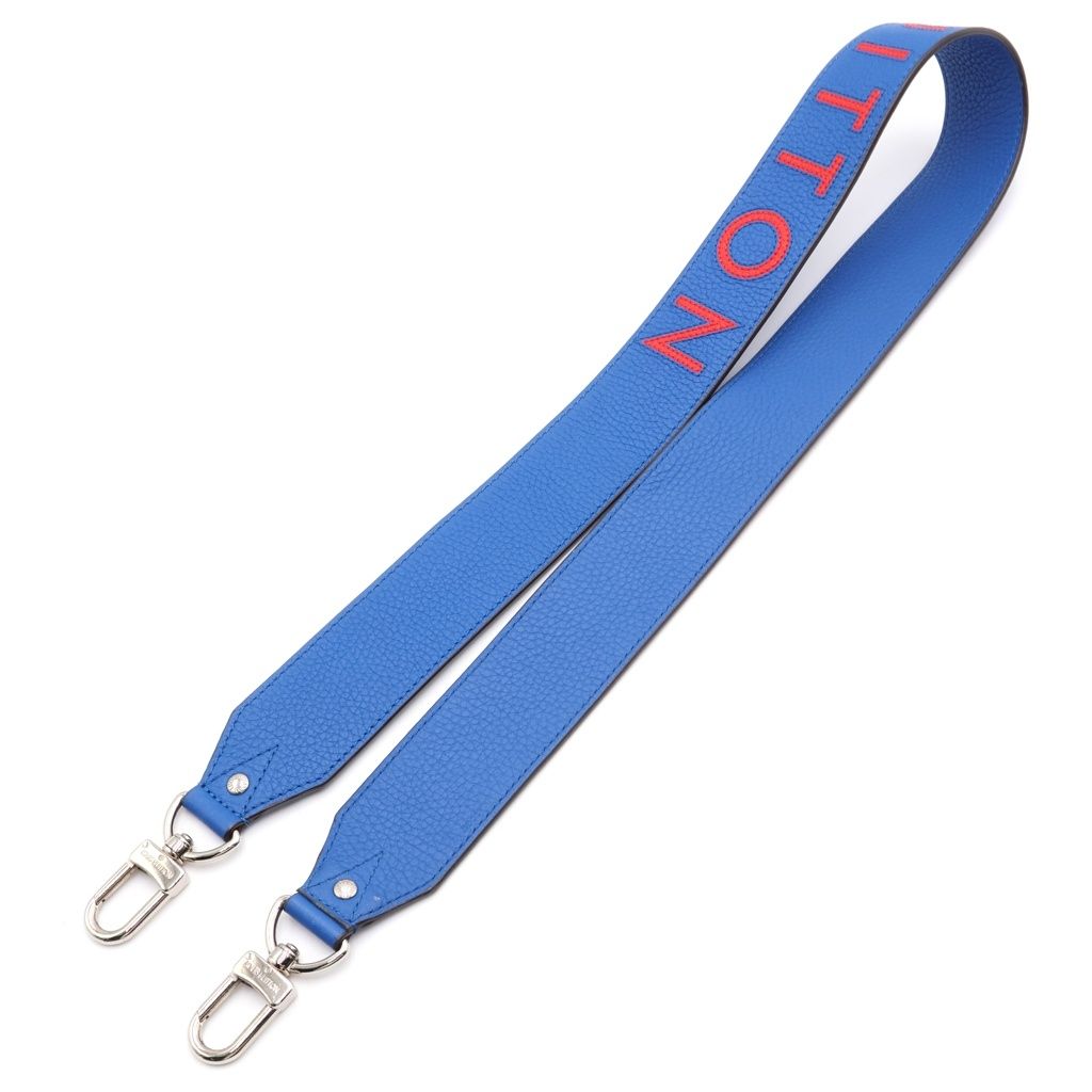 Louis Vuitton Taurillon Leather Logo Shoulder Truck Blue — view 2