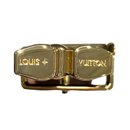 Louis Vuitton Belt Pretty Reversible Monogram Flower Brown Beige Gold — view 8
