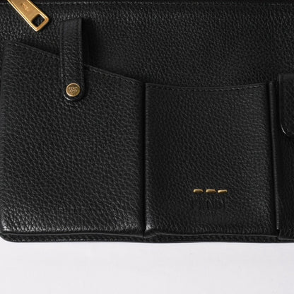 Fendi Belt Bag Back Zucca Pattern Nylon Leather Black Gold — view 7