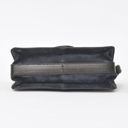 Bottega Veneta Intrecciato Rialto Chain Shoulder Bag Black — view 8